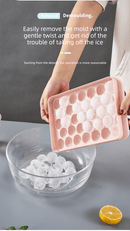 2 PCS Large Diamond Ice Cube Trays with Lids 4 Cavity Geometric Sphere Ice Ball Maker Mould Stackable Hard Plastic for Whiskey Cocktails Pink - RnR Galore