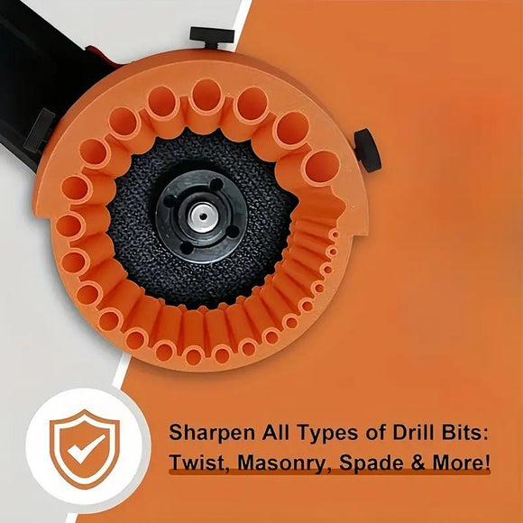 2 PCS Orange Universal Drill Bit Sharpener Attachment - Revive Dull Bits with Your Angle Grinder - RnR Galore