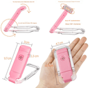 2 Pcs Pink USB Rechargeable Clip - on LED Book Light - 3 Color Modes & Dimmable Brightness for Eye - Caring Reading - RnR Galore