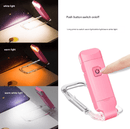 2 Pcs Pink USB Rechargeable Clip - on LED Book Light - 3 Color Modes & Dimmable Brightness for Eye - Caring Reading - RnR Galore