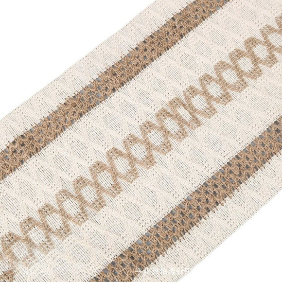 2 - PCS Rhombus Bohemian Woven Table Runner with Tassels - Rustic Farmhouse Decor for Dining & Coffee Tables - RnR Galore