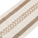 2 - PCS White Bohemian Woven Table Runner with Tassels - Rustic Farmhouse Decor for Dining & Coffee Tables - RnR Galore
