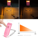 2 Pcs White USB Rechargeable Clip - on LED Book Light - 3 Color Modes & Dimmable Brightness for Eye - Caring Reading - RnR Galore