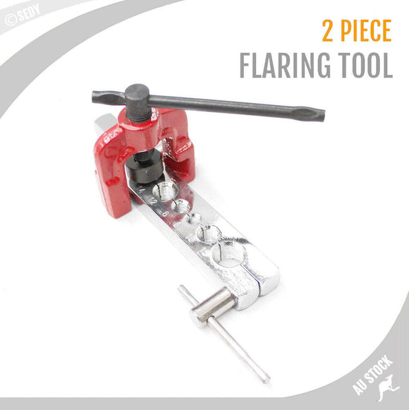 2 Piece Flaring Tool Tubing Pipe Flaring Dies Tool Kit Air Brake Line Bar Flare - RnR Galore