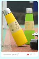 2 - piece Red and Blue Premium 304 Stainless Steel Vacuum Insulated Water Bottle - 532ml Large Capacity Sports Flask with 12 - 24 Hour Thermal Retention, Leak - Proof Portable Travel Mug for Gym, Office, Car and Outdoor Activities - RnR Galore