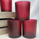 20 Pack Red Frosted Glass Votive Tealight Candle Holders Valentines Day Xmas Wedding Decor Glass Candlestick Party Decorations Bridal Baby Shower Event - RnR Galore