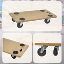 200kg Heavy Duty Hand Dolly Furniture Wooden Trolley Cart Moving Platform Mover - RnR Galore