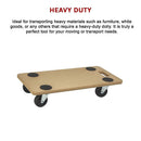 200kg Heavy Duty Hand Dolly Furniture Wooden Trolley Cart Moving Platform Mover - RnR Galore