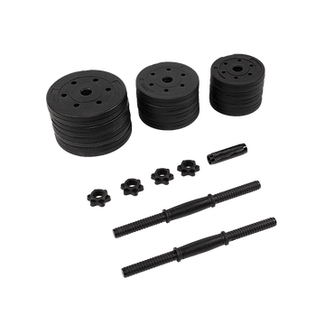 20kg Dumbbell Set Home Gym Fitness Exercise Weights Bar Plate - RnR Galore