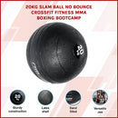 20kg Slam Ball No Bounce Crossfit Fitness MMA Boxing BootCamp - RnR Galore