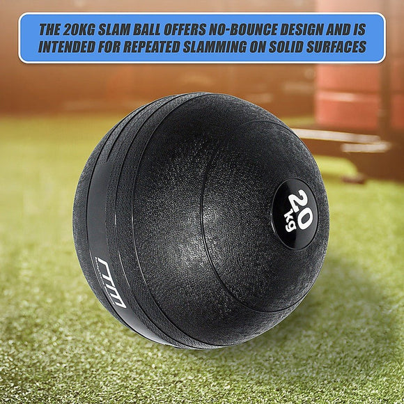 20kg Slam Ball No Bounce Crossfit Fitness MMA Boxing BootCamp - RnR Galore