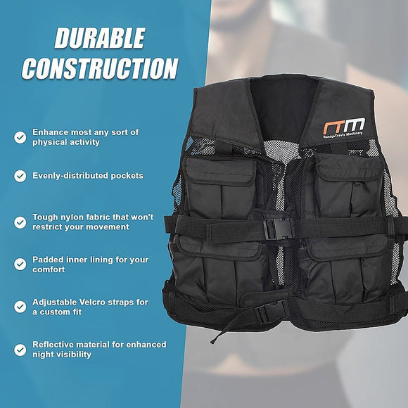 20LBS Weighted Weight Gym Exercise Training Sport Vest - RnR Galore