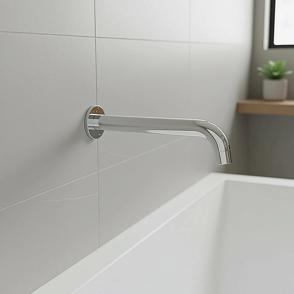 220mm Bath Spout in Polished Chrome Finish - RnR Galore