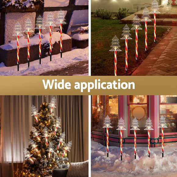 25 LED 5 PCS Christmas Lights Path Ground Light Garden Decorations Jingle Jollys - RnR Galore