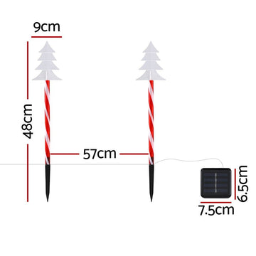 25 LED 5 PCS Christmas Lights Path Ground Light Garden Decorations Jingle Jollys - RnR Galore