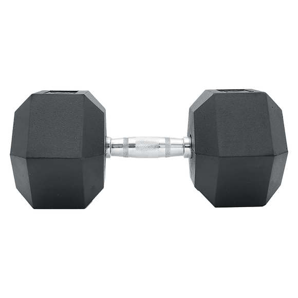 25KG Commercial Rubber Hex Dumbbell Gym Weight - RnR Galore