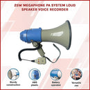 25W Megaphone PA System Loud Speaker Voice Recorder - RnR Galore