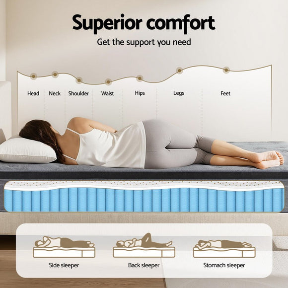 26cm Giselle Mattress King Single Latex Foam Mattresses - RnR Galore