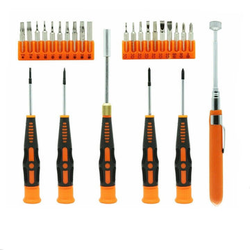 26Pc Precision Screwdriver Set Magnetic Pickup Hex Torx Philip Flat Bits Drive - RnR Galore
