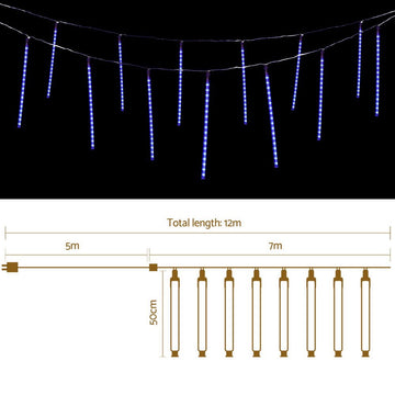 288 LED 7M Christmas Lights Icicle Light Falling Metor Jingle Jollys - RnR Galore