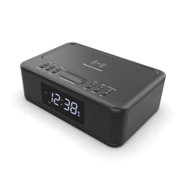 2in1 10W Wireless Fast Charging Wireless Streaming/FM Radio Alarm Clock w/ USB/AUX - RnR Galore