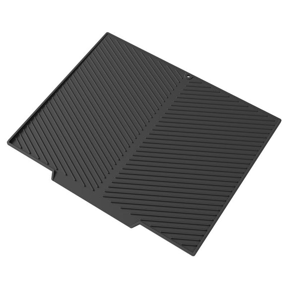 2PC Black Multi - Use Drain Mat (43x33 cm) – Non - Slip Heat Protection for Dish Drying & Prep - RnR Galore