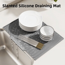 2PC Grey Multi - Use Drain Mat (37x27 cm) – Non - Slip Heat Protection for Dish Drying & Prep - RnR Galore