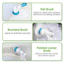 2PCS Rechargeable Spin Scrubber Electric Turbo Scrub Cleaning Brush Cordless Kit - RnR Galore