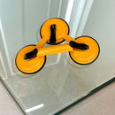 2x 150kg Load Aluminum Triple Suction Cup Pad Glazer Glass Sucker Remover Lifter - RnR Galore