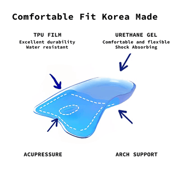 2X Pair Half Insoles Shoe Inserts L Size Gel Arch Support Foot Pad - RnR Galore