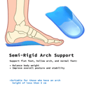 2X Pair Half Insoles Shoe Inserts M Size Gel Arch Support Foot Pad - RnR Galore