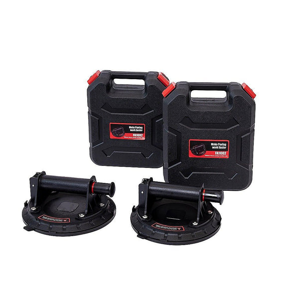 2x20cm 500kg Vacuum Suction Cup Glass Lifter Granite Sucker Pump Lift Heavy Duty - RnR Galore