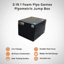 3 IN 1 Foam Plyo Games Plyometric Jump Box - RnR Galore