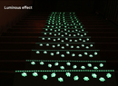 3 - Pack Beige Non - Slip Luminous Stair Treads - Self - Adhesive Pet Paw Print Stair Mats 55x22x4.5cm - RnR Galore