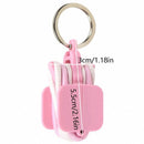 3 - PCS Black Portable Hair Tie Organizer Keychain Compact Hair Accessories Holder with Clip for Travel School Bag and Purse - RnR Galore