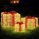 3 PCS Christmas Lights 240 LED Fairy Light Gift Box Decorations Jingle Jollys - RnR Galore