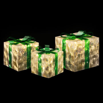 3 PCS Christmas Lights 70 LED Fairy Light Gift Box Jingle Jollys - RnR Galore