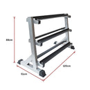 3 Tier Dumbbell Rack for Dumbbell Weights Storage - RnR Galore