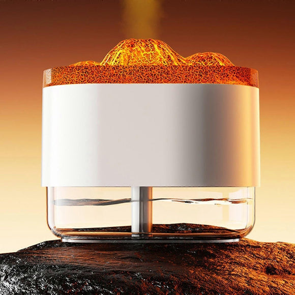 300ml Flame Effect Aromatherapy Humidifier with LED Light, Quiet USB Humidifier - RnR Galore