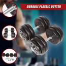 30KG Adjustable Dumbbell Set – Home Gym Weights for Strength & Fitness Training - RnR Galore