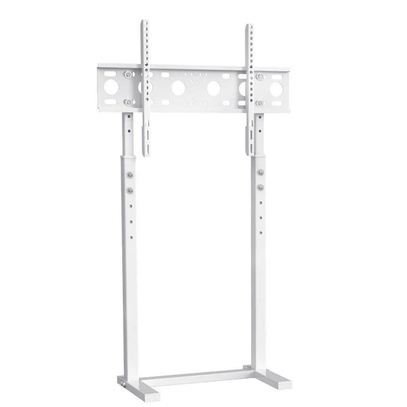 32 - 60 Inch TV Floor Stand Base - Universal Large TV Mount Holder Bracket - Adjustable Freestanding TV Stand for Living Room Bedroom - White - RnR Galore