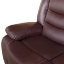 3+2 Seater Recliner Sofa In Faux Leather Lounge Couch in Brown - RnR Galore