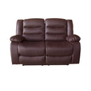 3+2 Seater Recliner Sofa In Faux Leather Lounge Couch in Brown - RnR Galore