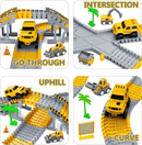 343 track - building sets, track - course - STEM learning toys, construction vehicles (concrete mixers, dump trucks), Track - birthday/Christmas gifts for boys - Developing motor skills and creativity - Compatible with the major - RnR Galore