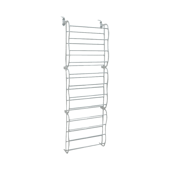 36 Pair Shoe Holder Organiser Over The Door Hanging Shelf Rack Storage Hook - RnR Galore