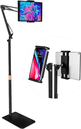 360 Tablet Floor Stand Adjustable 5 - 12.9 Inch Overhead Phone Desktop Holder - RnR Galore