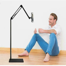 360 Tablet Floor Stand Adjustable 5 - 12.9 Inch Overhead Phone Desktop Holder - RnR Galore