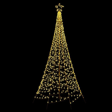 3.6M Christmas Tree 800 LED Solar Net Lights Jingle Jollys - RnR Galore