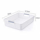 36x Premium Plastic Storage Basket Bulk w/ Grip Handles 30*21.5*8.5cm - RnR Galore