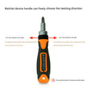 38 - Piece Ratchet Screwdriver & Socket Wrench Set - Professional Multi - Bit Repair Tool Kit with Portable Case(orange) - RnR Galore